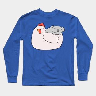 Chicken and Tiny Koala Long Sleeve T-Shirt